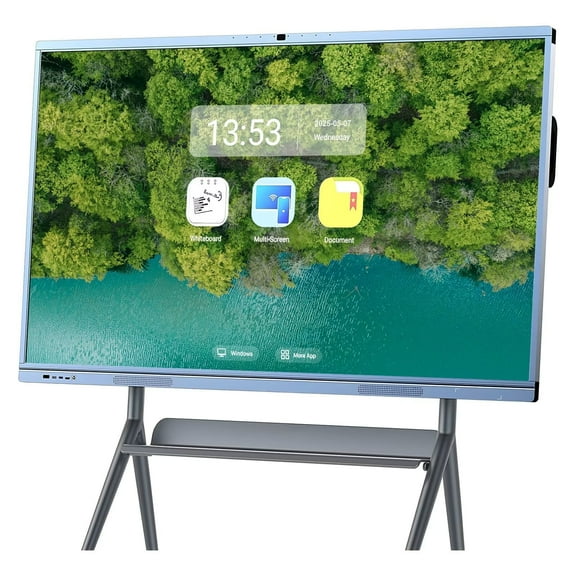 OmninexHub 65" 4K Dual System IR Touch Smart Board Digital Electronic Smartboards Interactive Whiteboard for Office & Classroom