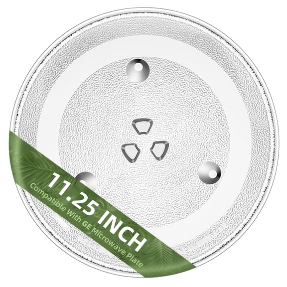 Gemroom 11.25 in Small-Coupler Microwave Glass Plate for GE Microwave Compatible With Small-Coupler 11 1/4" GE Microwave Turntable Plate replace part # WB49X10206 WB49X689