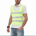thumbnail image 2 of Fashion YLSDY Safety Vest with Reflective Strips High Visibility Hunting Jogging Breathable Mesh Lightweight Adjustable for Men Yellow Free Size, 2 of 9