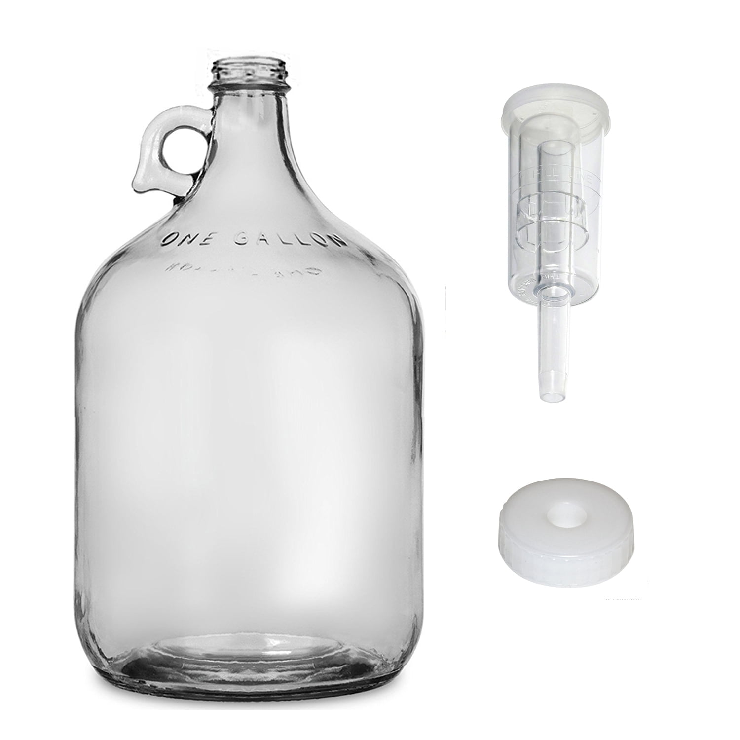 FastRack Glass Wine Fermenter Includes Airlock, 1 gallon Capacity ...