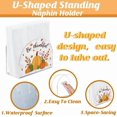 thumbnail image 3 of Thanksgiving Napkin Holder for Table Pumpkin Autumn Leaves Acrylic Serviette Dispenser Tabletop Cocktail Napkins Organizer Tissue, 3 of 9