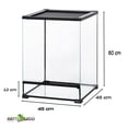 thumbnail image 2 of REPTI ZOO Terrario de Vidrio para Reptiles, Mediano, Puerta Frontal, 121 Lt 45cm X 45cm X 60cm, Acua Terrario de Cristal, Reptile Glass Terrarium, Terrario Reptiles REPTI ZOO Terrario armado serie RHK, 2 of 8