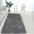 thumbnail image 6 of VogueV Faux Sheepskin Bedroom Rug, Washable Shag Area Carpet for Living Room Sofa Couch Bedside, Plush Fuzzy Runner Floor Mat, 1.6X5.9 Ft, Gift for Home Décor Lovers, A Carpet, 6 of 7