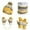 A-Yellow355, variant on Bibifish 4 PCS Scarf Hat Glove Sets For Women Winter Neck Warmer Beanie Hats With Mitten And Gloves Soft Thermal Knitted Lined Ladeis Scarf Hat Glove Sets
