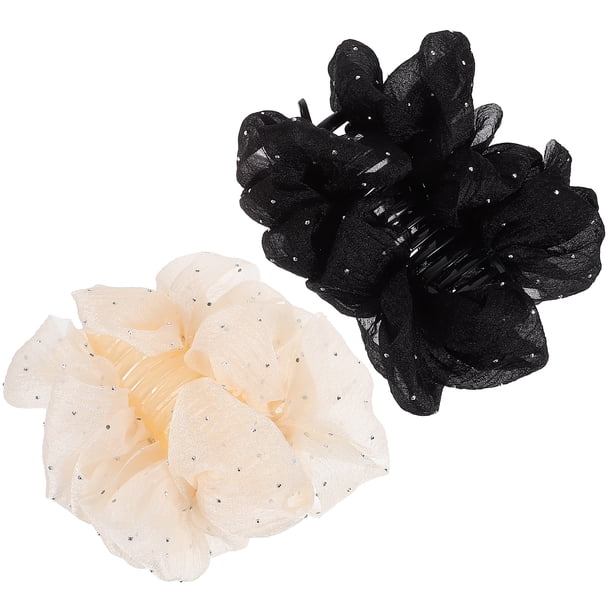 2 uds. Pinzas para el pelo para mujer, pinzas decorativas para el pelo, pinzas de gasa, accesorios para el cabello elegantes