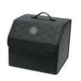 thumbnail image 2 of Car Trunk Storage Box, Car Trunk Storage Organizer High Capacity Multipurpose Pu Leather Portable Trunk Storage Box with Lid for Car, 2 of 7