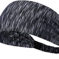 thumbnail image 3 of Diadema deportiva absorbente para mujeres y hombres que hacen ejercicio, banda para el cabello deportiva para Gris, 3 of 9