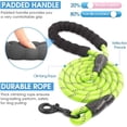 thumbnail image 2 of Ywuzuh Dog Leash - 5 FT Rope Dog Leash with Cushioned Padded Handle, Highly Reflective Threads for Night Safety, Durable and Suitable for Middle Large Dogs, 2 of 6
