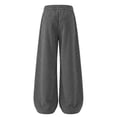 thumbnail image 5 of Men's Sweatpants Loose Striped Straight Leg Sweatpants For Men Elastic Waisted Wide Leg Pants Men's Drawstring waist Pants, 5 of 6