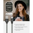 Liquipel Powertek iPad & iPhone Lightning Charger Cable, Fast Charging 6ft MFI, Pastel Braided