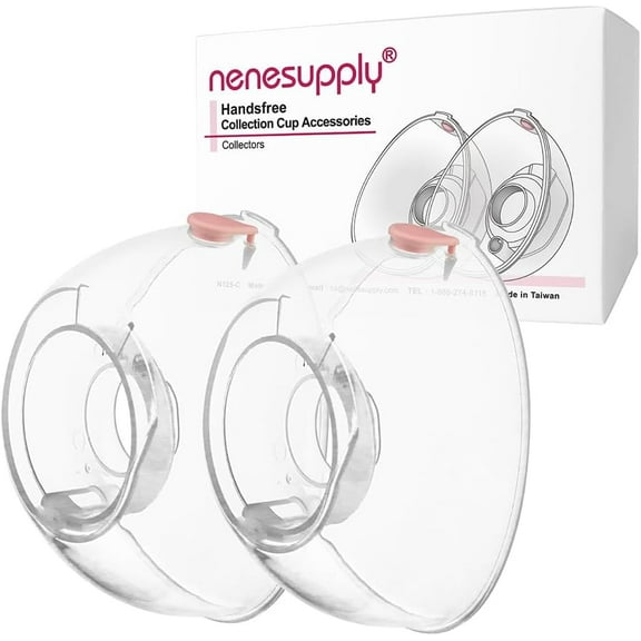 Nenesupply Collectors for Handsfree Wearable Collection Cups. Work with Nenesupply Handsfree Wearable Collection Cups Only. Made of Food Grade Material. Handfree Pumping Leak Proof. Hold 180ml / 6oz
