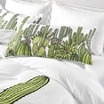 thumbnail image 3 of Sistema del lecho, calidad superior de la cubierta del edredón de la funda de almohada del edredón de la impresión del cactus de la moda, 3 of 8