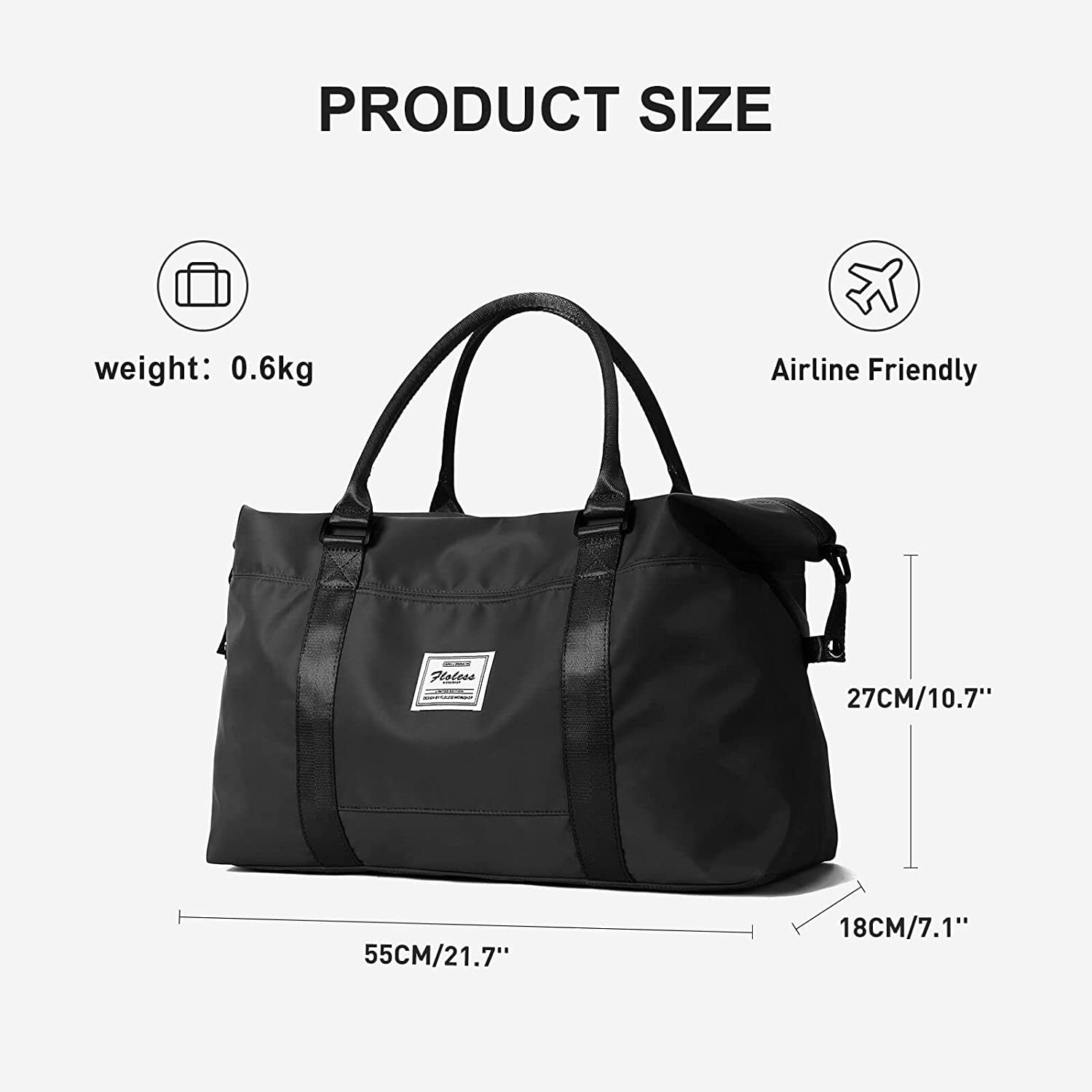 Travel Duffel Bag Tote Bag for Woman Men,Gym Bag Sports Duffel