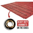 thumbnail image 4 of Lightweight 14 Ounce Red Lumber Tarp 20 FT x 27 FT with 6 FT Drop for Flatbed Truck Trailer - Superlight & Waterproof Vinyl Tarp for Flatbed Cargo Protection, 4 of 7