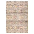 thumbnail image 1 of Area Rug 9x12ft – Boho Geometric North African Carpet – Mark Resistant, Non-Slip, Low Pile, Machine Washable Throw Rug for Living Room, Bedroom, Office, Nursery, Dining – Colorful Brown, 1 of 8
