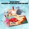 thumbnail image 6 of Baby Sensory Cloth Book with Soft Tails and Sound – Interactive Tear Resistant Chew Safe Fabric Story Book for Newborns Toddlers Early Developmental Play Machine Washable, 6 of 6