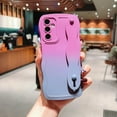 thumbnail image 5 of for Galaxy A14 5G Case with Wrist Strap Stand, Cute Gradient Color Wavy Women Phone Case with Camera Lens Cover Protect Soft Silicone Case for Samsung Galaxy A14 5G 6.6" (Purple Gray), 5 of 9