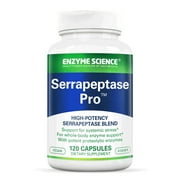Serrapeptase Pro مع إنزيمات بروتينية قوية ، 120 كبسولة ، علوم الإنزيم