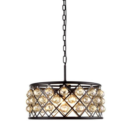

1214D20MB-GT-RC 20 Dia. x 9 H in. Madison Pendant Lamp - Mocha Brown Royal Cut Golden Teak Smoky