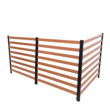 Air Conditioner Fence Screen 3 Panel Privacy Screen Outdoor Fence No-Dig 38in W X 53in H Garden Privacy Panel to Hide Air Conditioner