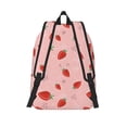 thumbnail image 2 of Lsque Cute Strawberry C Pattern Canvas Daypack, Durable Backpack, High-quality Versatile Backpack,Vintage Compact Backpack-Small, 2 of 6