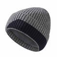 thumbnail image 2 of Sunvit-Panties Womens Fleece Lined Warm Acrylic Beanie - Cuffed Ribbed Knit Dark Gray Hat, Free Size for Adults, Winter Soft Casual Outdoor Cold Weather Beanie,Size Free Size, 2 of 5