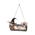 thumbnail image 4 of Adorno colgante de puerta iluminado para Halloween, puerta de entrada de madera espeluznante Estilo D, 4 of 9