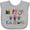 AC-Heather Grey, variant on Inktastic Merry Christmas Holiday Gift Boys or Girls Baby Bib