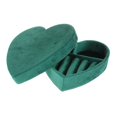 thumbnail image 2 of Caja de anillo en forma de corazón, multifunción, duradero, bandeja de almacenamiento de anillo, mini joyero moderno, estuche de viaje para anillos, pendientes, collares, regalos, broche D Hugo Estuche de viaje para joyería, 2 of 10