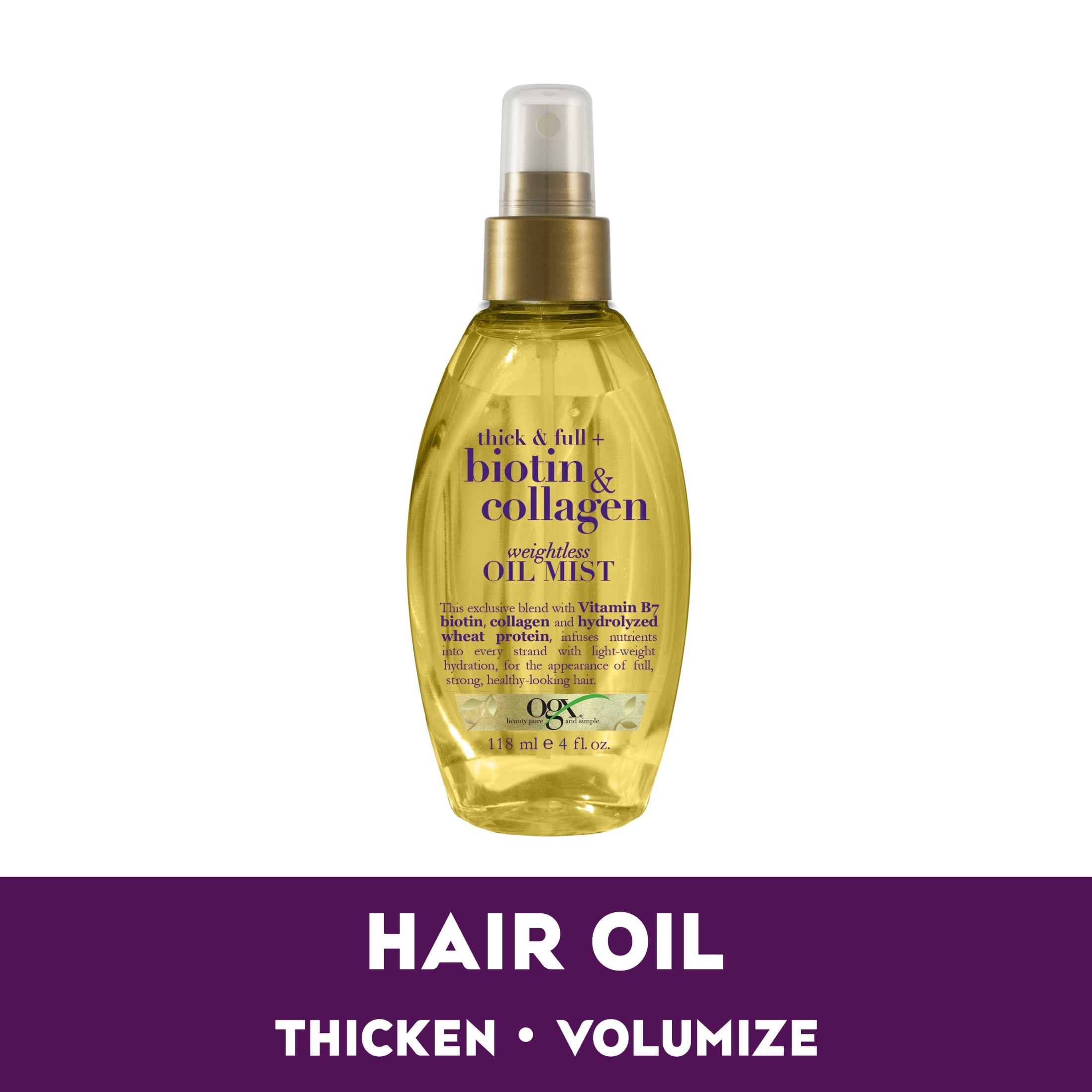 (6 pack) Thick & Full Biotin & Collagen Weightless Hydrating Oil Mist, 4 fl. oz