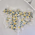 thumbnail image 2 of Panties for Women,Fruit Print Ice Silk Panties Breathable Soft Comfortable Briefs for Daily Wear,Womens Underwear,Yellow,L, 2 of 3