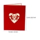 thumbnail image 2 of BRIGHTFUFU 1pc 3D Tarjetas de bendición amorosas Tarjetas de felicitación Memos Postales de diseño en forma de corazón, 2 of 8