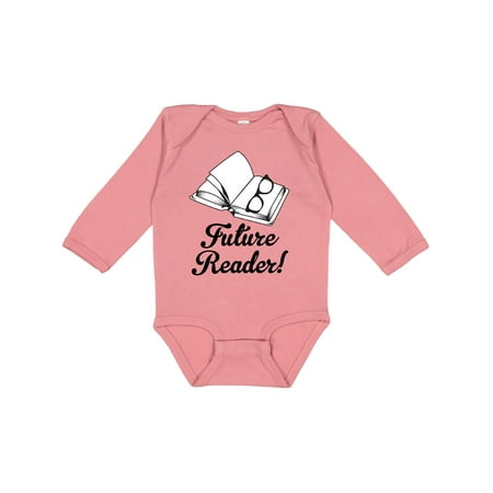 

Inktastic Future Reader Book Gift Gift Baby Boy or Baby Girl Long Sleeve Bodysuit
