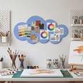 thumbnail image 5 of Cloud Shaped Bulletin Board Adhesive Pin Board Wall Mount Display Board, Cute Cloud-Shaped Thick Board for Photos Notes and Reminders, No-Drill Wall Decor for Kid Room Study and Office Display, 5 of 6