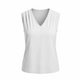 thumbnail image 4 of Hxlamzoo Women's Sleeveless Cami with Ruffle, Solid, Casual Summer Top, 4 of 5