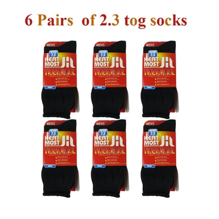Mens Thermal Socks – 6 Pairs warming socks men For Your Feet – Boot Socks For Extreme Temperatures By DEBRA