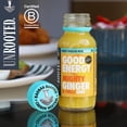 thumbnail image 2 of UNROOTED Good Energy Shot (12 Pack, Mighty Ginger) - Immune System and Natural Energy Booster - 12 x 60ml Bottles - Ginger, Turmeric, Chilli & Baobab, 2 of 5