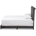 thumbnail image 3 of Allora Velvet Tufted Queen Bed in Dark Grey, 3 of 8