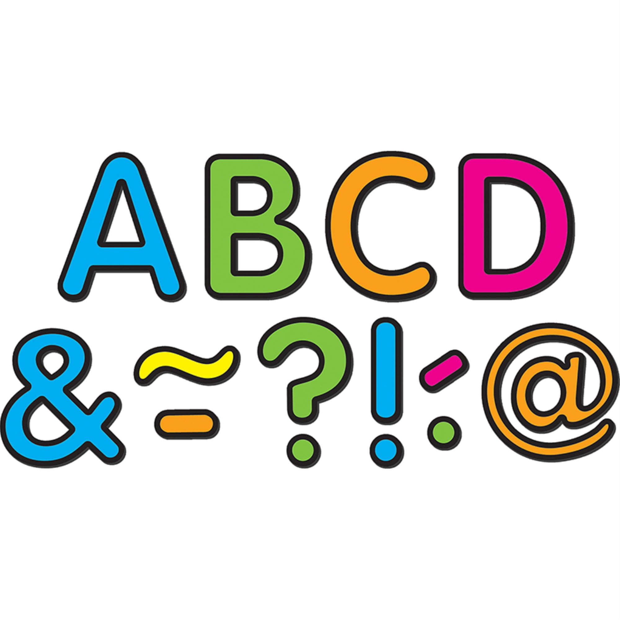 Neon Brights Classic 2' Magnetic Letters