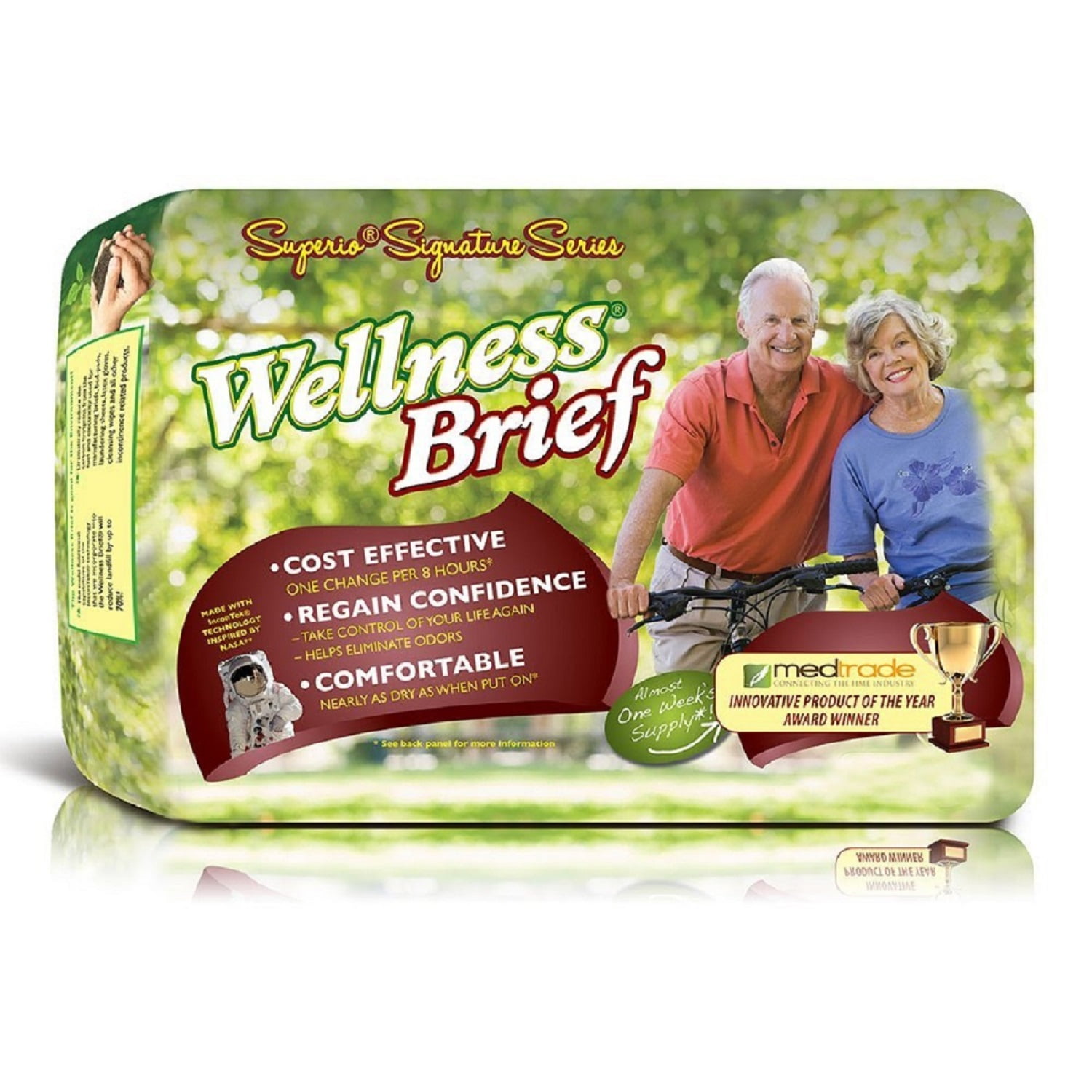 Unique Wellness Wellness Briefs Superio Series, Large 36" 46