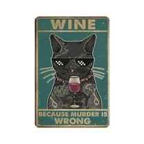Cartoon Funny Cat tin signs And Prints Vintage Painting Wall Art Pictures For Living Room Kitchen Wine Home Decor,Retro style, farmhouse decoration, bar, garage, tin sign 5.5x 8 inches