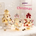 thumbnail image 2 of Árbol de Navidad flocado traje rosa escritorio árbol de Navidad decoración regalo árbol de Navidad decoración bricolaje árbol de Navidad mini, 2 of 6