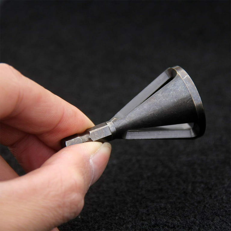 Deburring External Chamfer Tool with Tungsten Carbide Blades, 1/4 inch Hex  Shank, Remove Burrs and Repairing Damaged Metal Screws, Bolts, and  Fasteners, Fits 1/4 to 3/4 