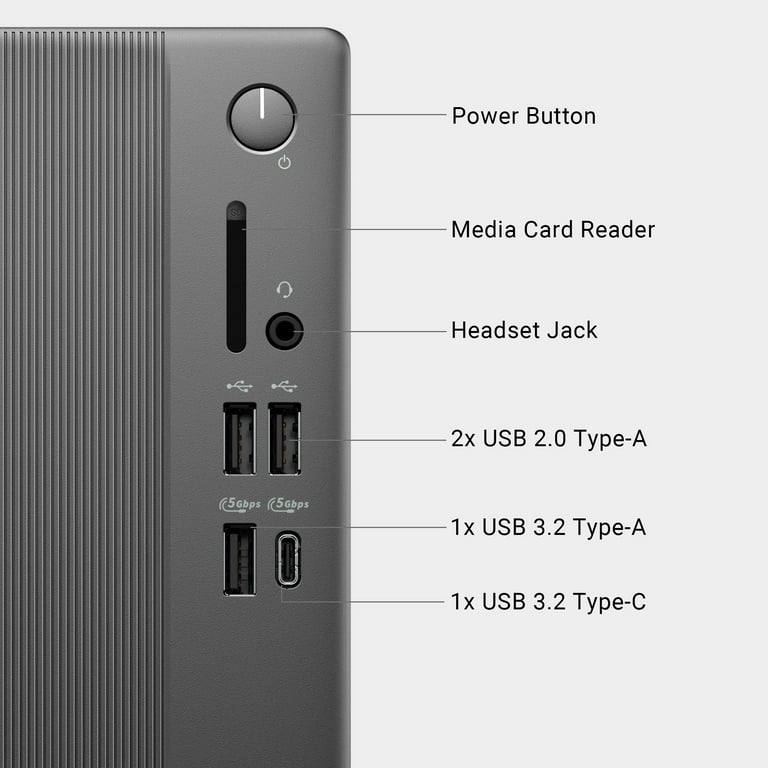 Dell Slim Desktop ECS1250 - Intel Core i5-14400, Intel UHD 730