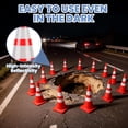thumbnail image 6 of 12.8 * 12.8 * 26.57inch Safety Cones 12-Pack, High Resilience Elements Cones for Parking Lot & Construction Events, 6 of 6