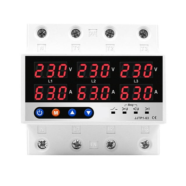 Quality Three-Phase Over-Voltage and Under-Voltage Protector with Current