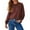 Wine, variant on Womens Tops Fall Fashion Long Sleeve T Shirts Loose Cute Crewneck Side Split Basic Casual Tees Blouses with Pocket