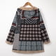 thumbnail image 5 of Abrigo de talla grande para mujer Abrigo con capucha y forro de piel sintética mullida Eccomum Gris/4XL, 5 of 7