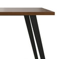 thumbnail image 6 of Simpli Home Lowry 54 inch x 54 inch Square Modern Industrial Square Dining Table in Walnut Veneer, 6 of 14