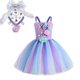 thumbnail image 1 of Vestido de tutú de sirena de Disney, vestidos de fiesta de cumpleaños de princesa para niñas, disfraz de estrella de mar para Halloween, disfraz de sirena para niños 8-9T (XL) Gao Jinjia LED, 1 of 2